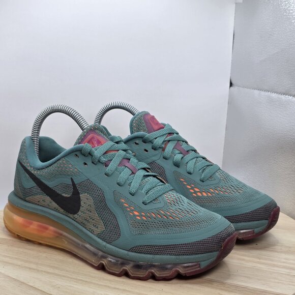 Women's Size 7 - NIKE AIR MAX Jade Glaze-Black-Atomic Orange - Picture 5 of 9